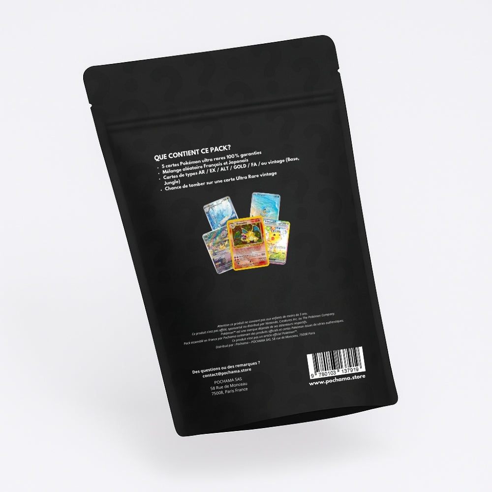 Coffret Mystère Pokémon – 5 Cartes Pokémon FR/JP – Séries Variées