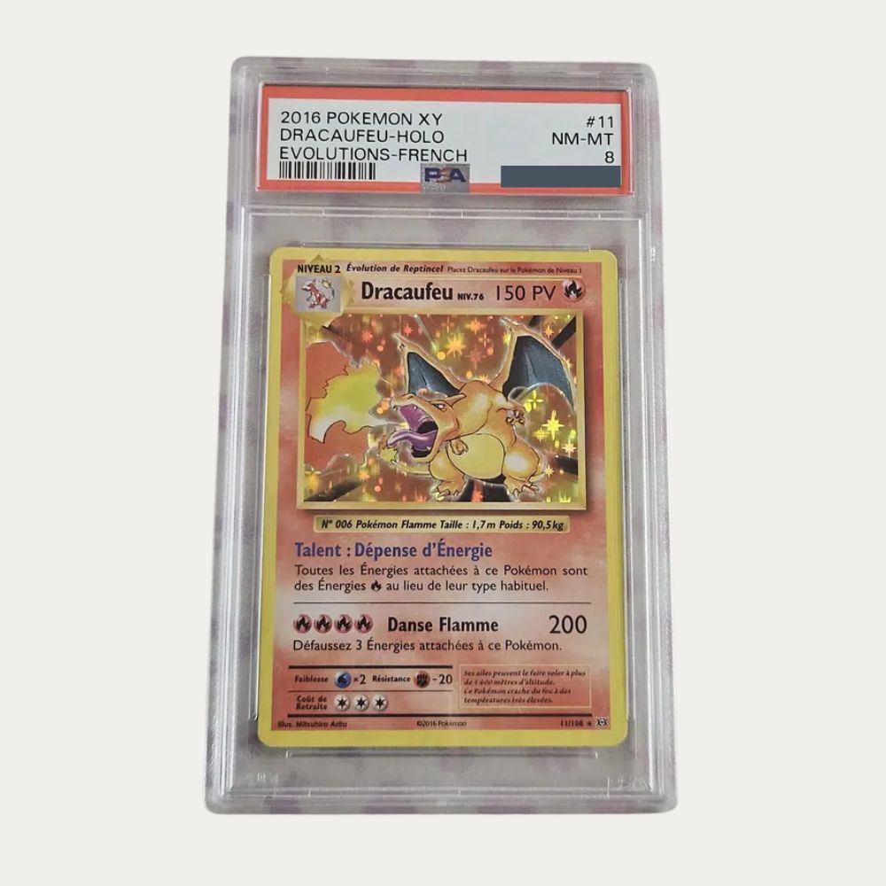 Dracaufeu 11/108 PSA 8 - Pokemon XY Evolutions 2016 – Carte Pokémon Ultra Rare Française - Pochama