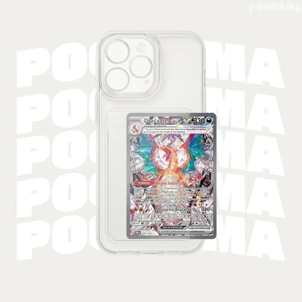 Coque Transparente avec Emplacement pour Carte Pokémon - Pochama