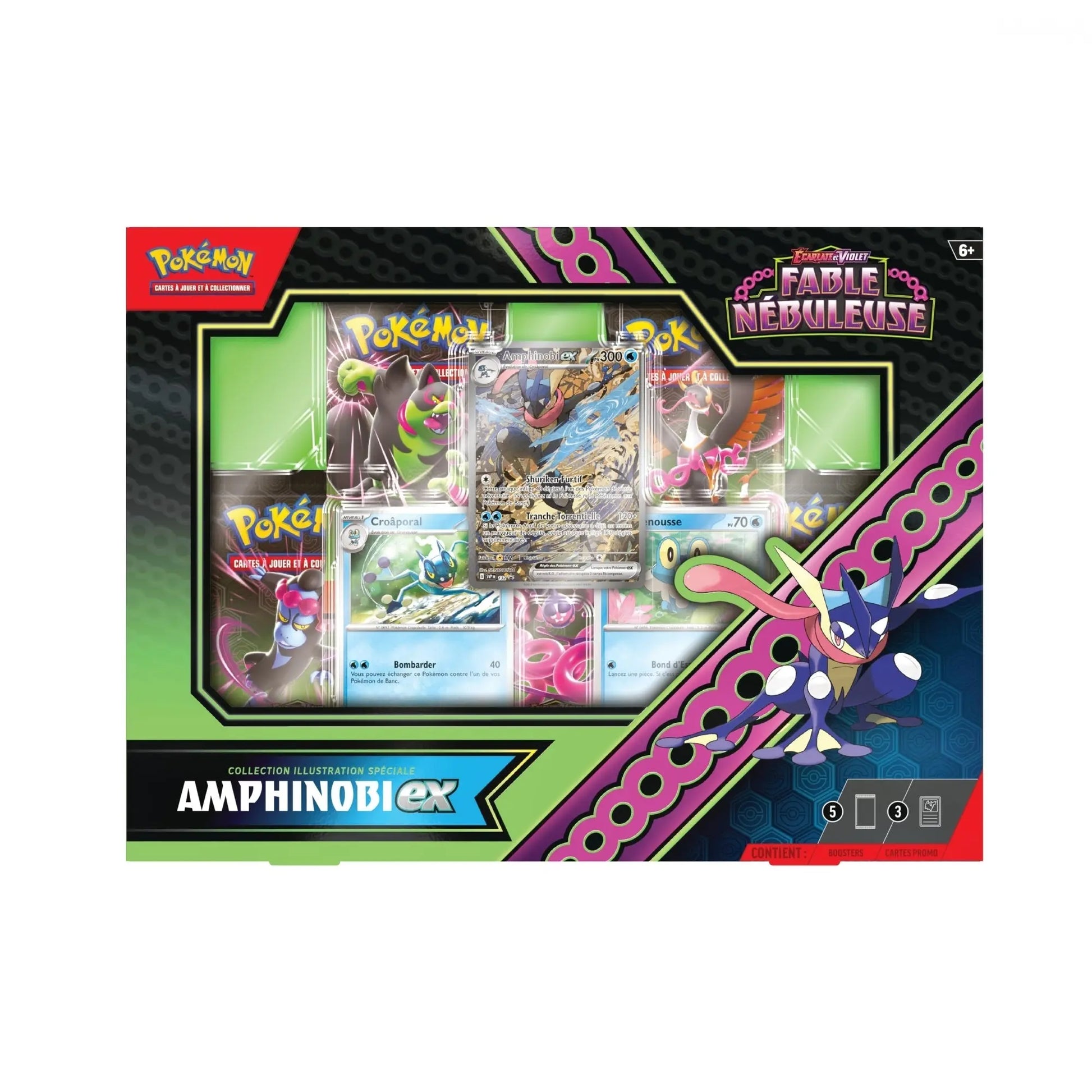 Coffret Pokémon Amphinobi-ex - Fable Nébuleuse - Écarlate et Violet 6.5 - Pochama