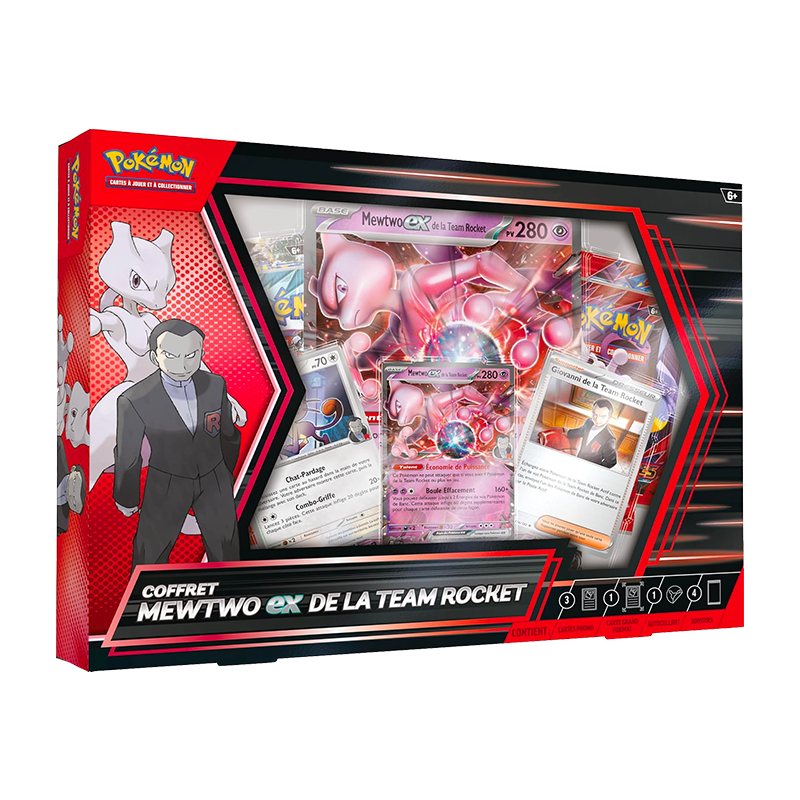 Pokémon – Coffret Mewtwo ex de la Team Rocket – FR
